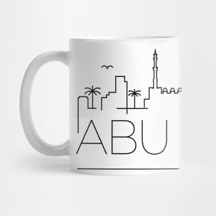 Abu Dhabi Minimal Skyline 2 Mug